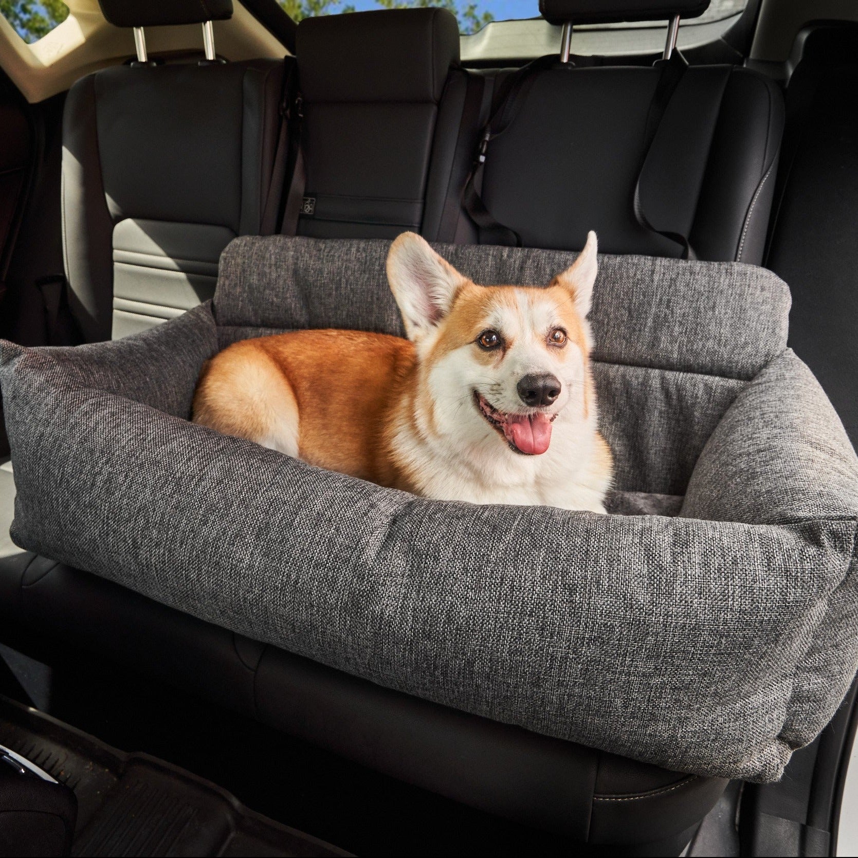 Car Dog Bed Safety Seat - Cooling Ice Silk Pet Protection For Summer Travel