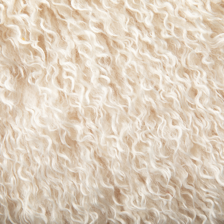 PupRug® Luxe Faux Fur Orthopedic Dog Bed - Plush Sheep Ivory