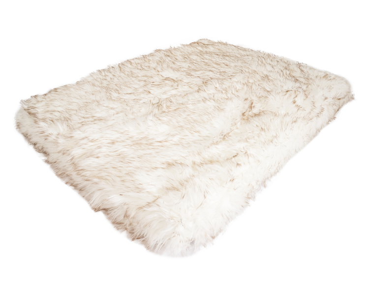 White Faux Fur Cover