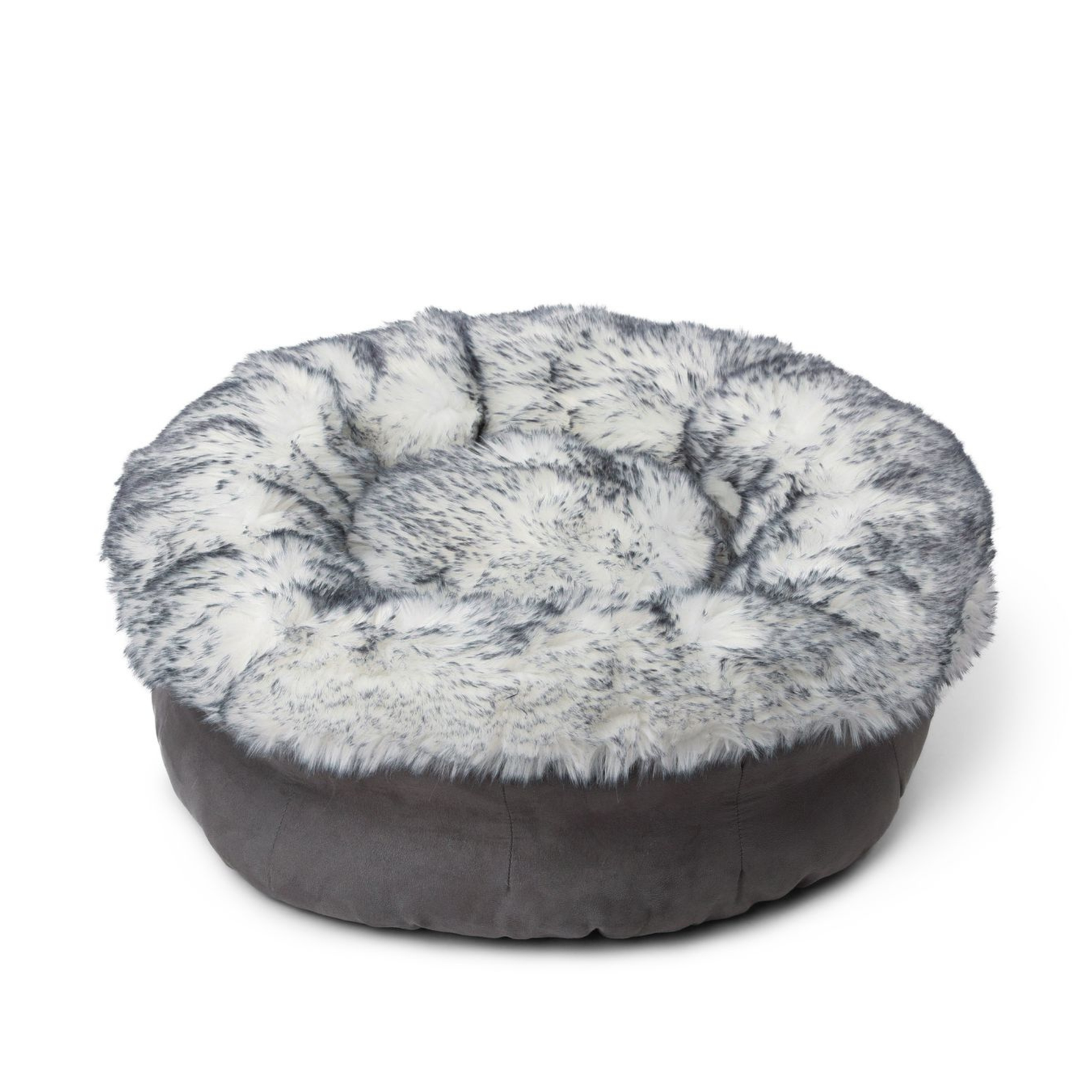 Faux Fur Donut Dog Bed