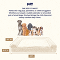PupLuxe™ 3-Bolster Dog Bed - Cream Bouclé