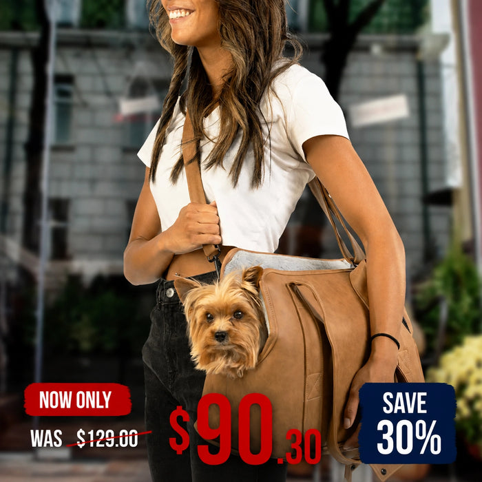 Leather Pet Carrier Bag