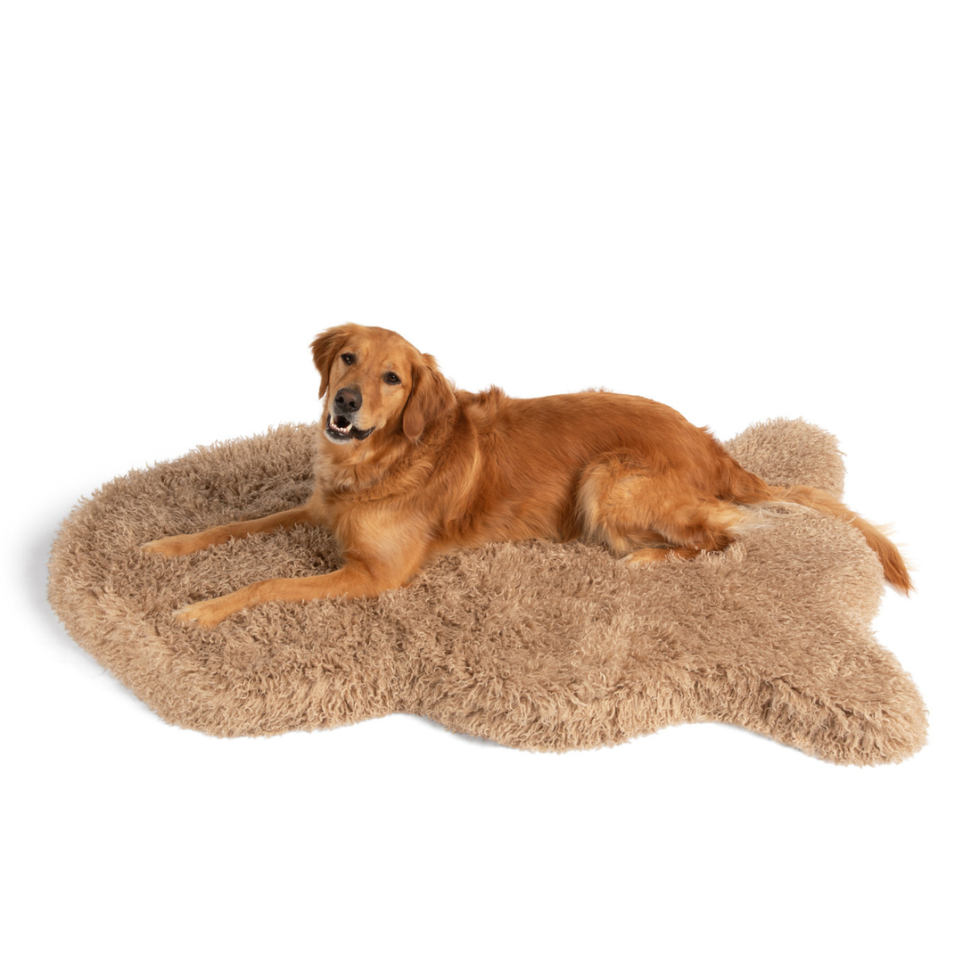 PupRug® Luxe Faux Fur Orthopedic Dog Bed - Plush Sheep Tan – Paw.com