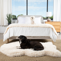 PupRug™ Luxe Orthopedic Bed + Matching Bed Runner Bundle - Plush Sheep Ivory
