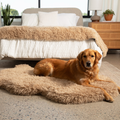 PupRug™ Luxe Orthopedic Bed + Matching Bed Runner Bundle - Plush Sheep Tan