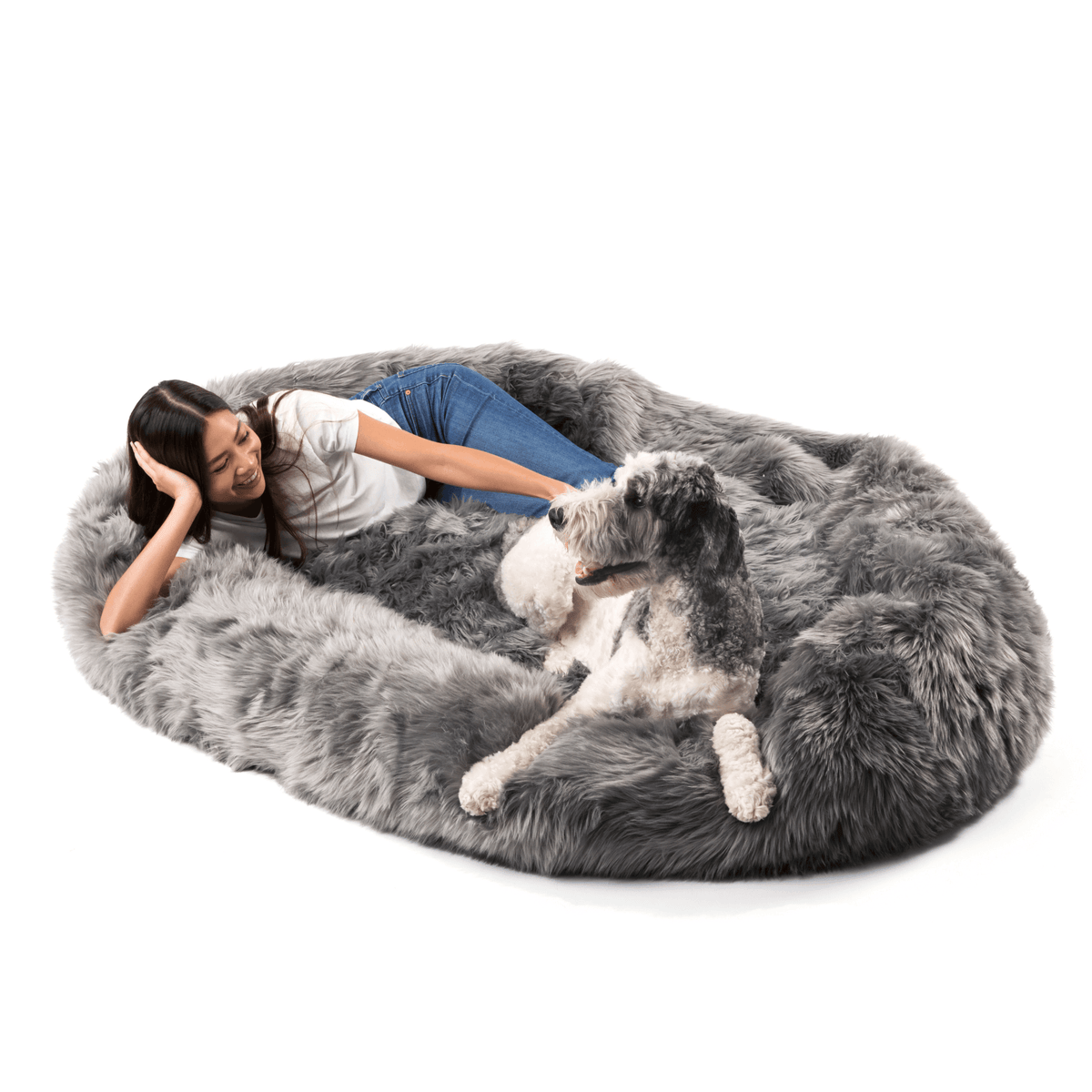 PupCloud™ Human Sized Dog Bed - Charcoal Grey – Paw.com