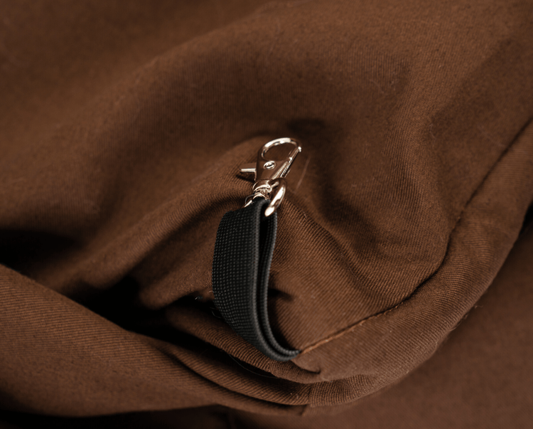 PupLounge™ Memory Foam Dog Bed Cover - Brown (Bed Not Included)