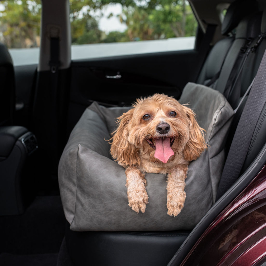 PupProtector Gray Faux Leather Dog Car Bed — free download