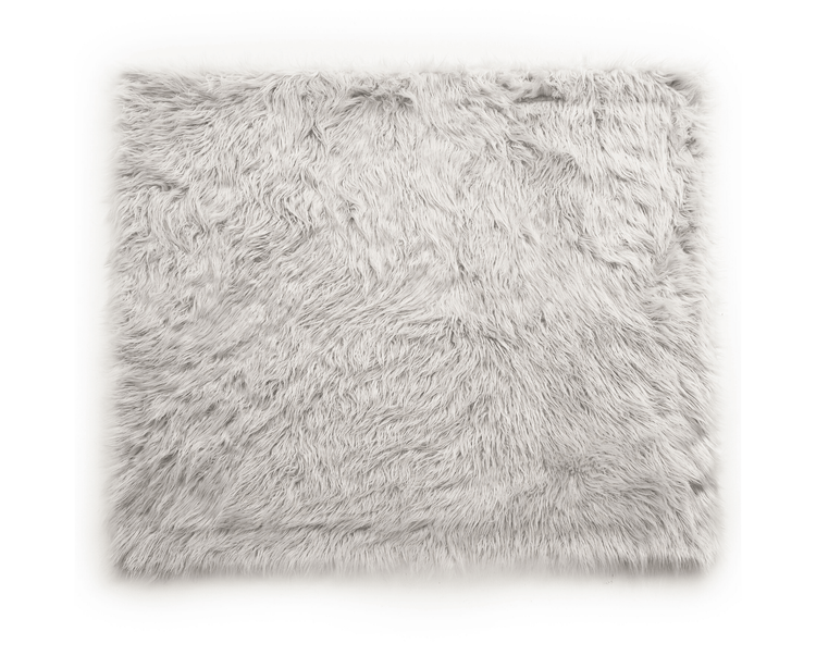 Grey Blanket on white background