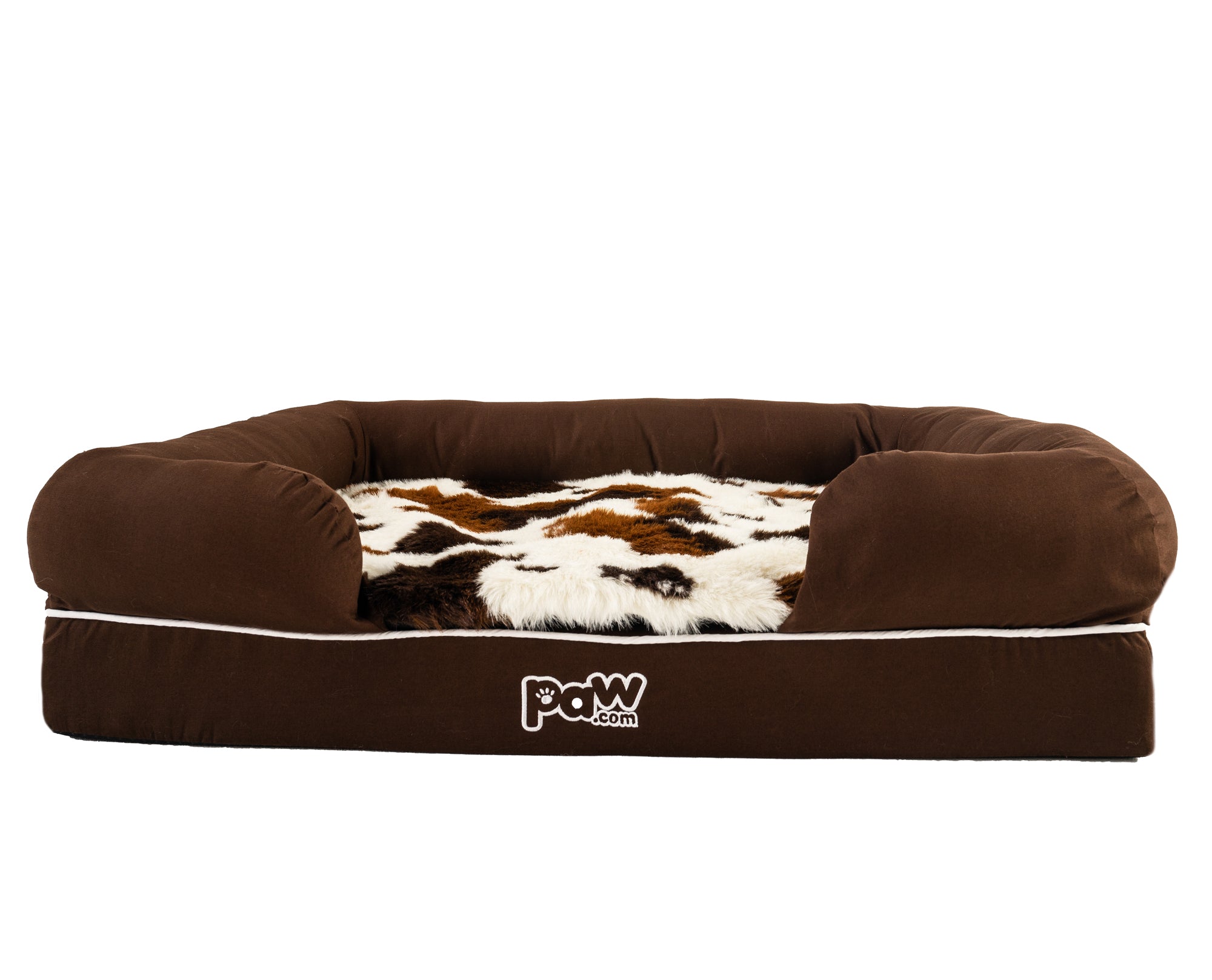 Memory Foam Dog Bolster Beds Paw memory-foam-dog-bolster-beds-paw