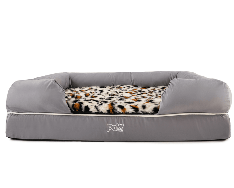 Cheetah Print Topper on Bolster Bed